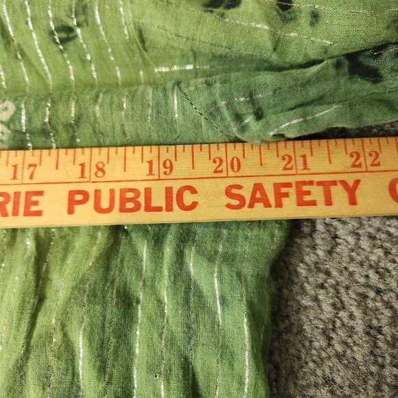 Baba Clothing Corp LA Womens Tunic Black Green Tie Dye Beaded Free Size (XS-M) - Picture 5 of 8